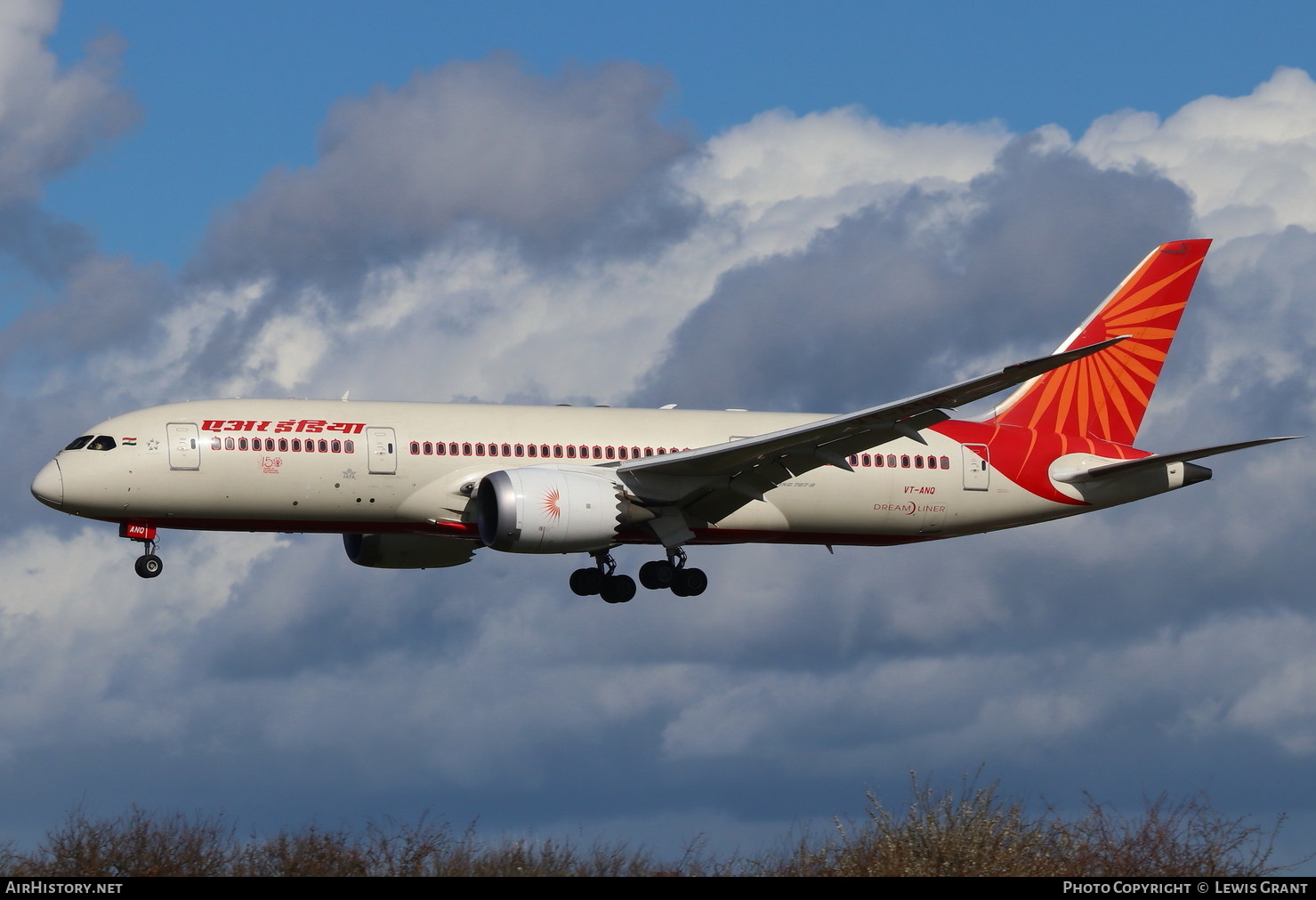 Aircraft Photo of VT-ANQ | Boeing 787-8 Dreamliner | Air India | AirHistory.net #135884