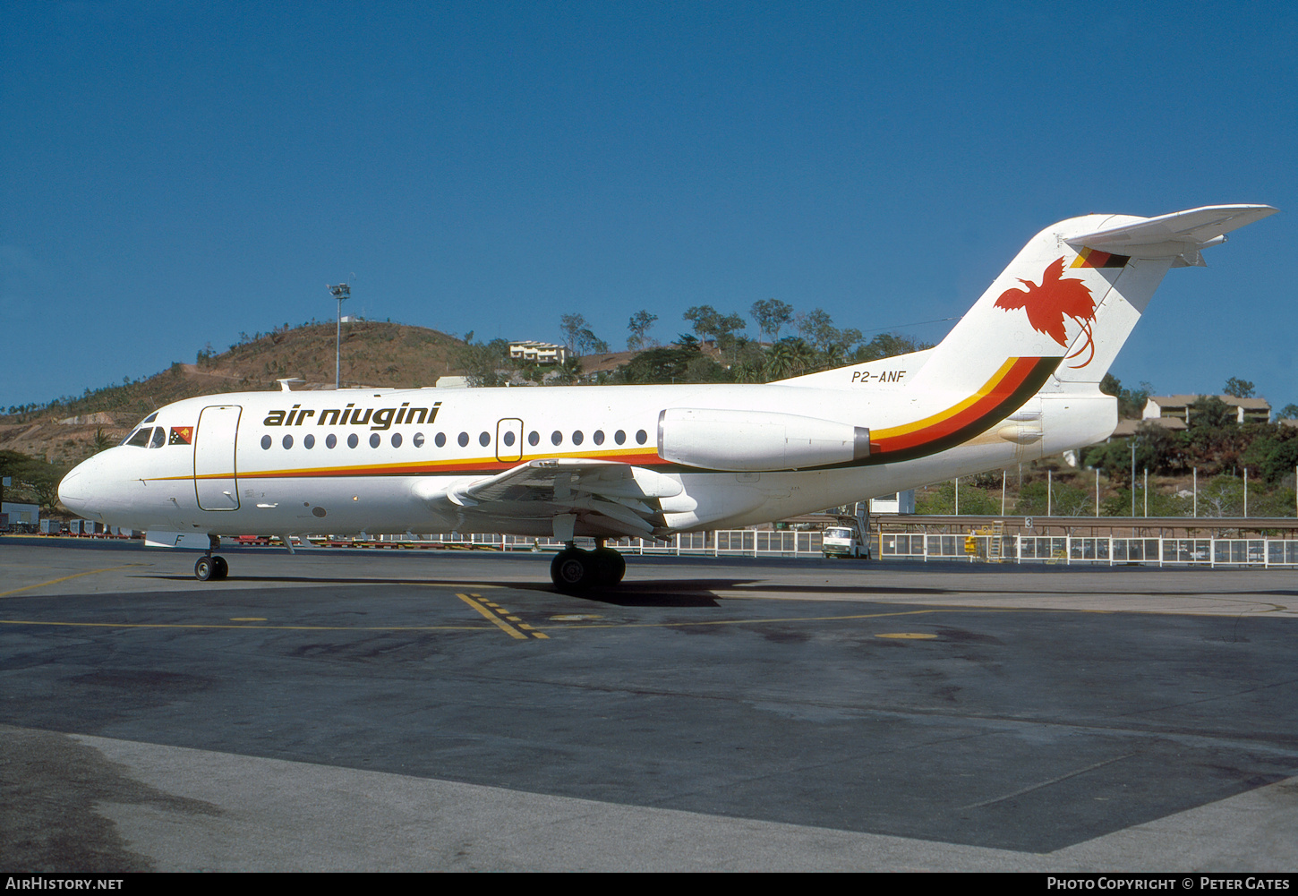 Aircraft Photo of P2-ANF | Fokker F28-1000 Fellowship | Air Niugini | AirHistory.net #135921