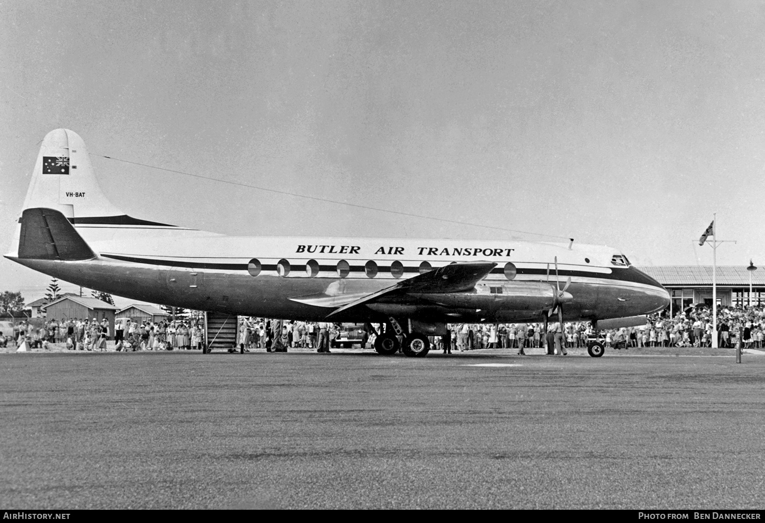 Aircraft Photo of VH-BAT | Vickers 747 Viscount | Butler Air Transport | AirHistory.net #136214