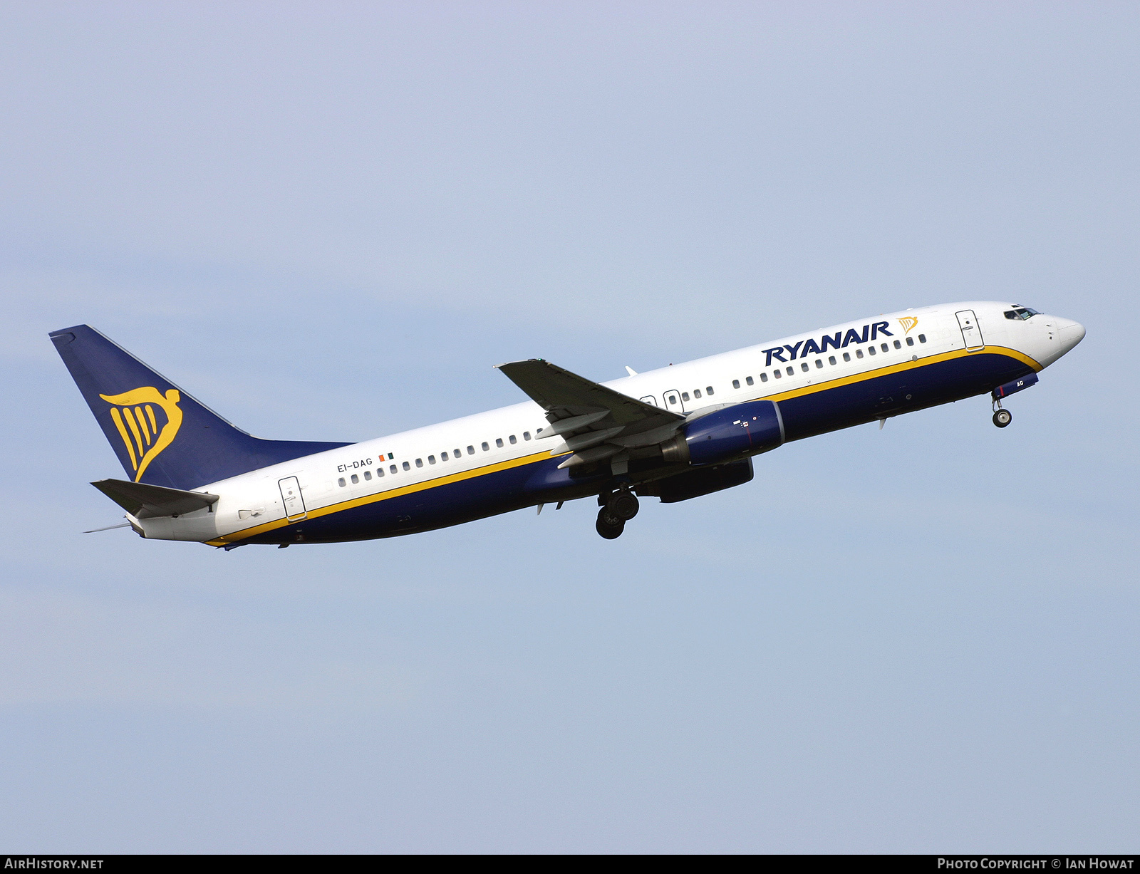 Aircraft Photo of EI-DAG | Boeing 737-8AS | Ryanair | AirHistory.net #136244