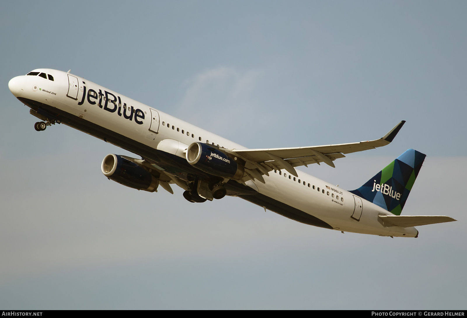 Aircraft Photo of N961JT | Airbus A321-231 | JetBlue Airways | AirHistory.net #136272