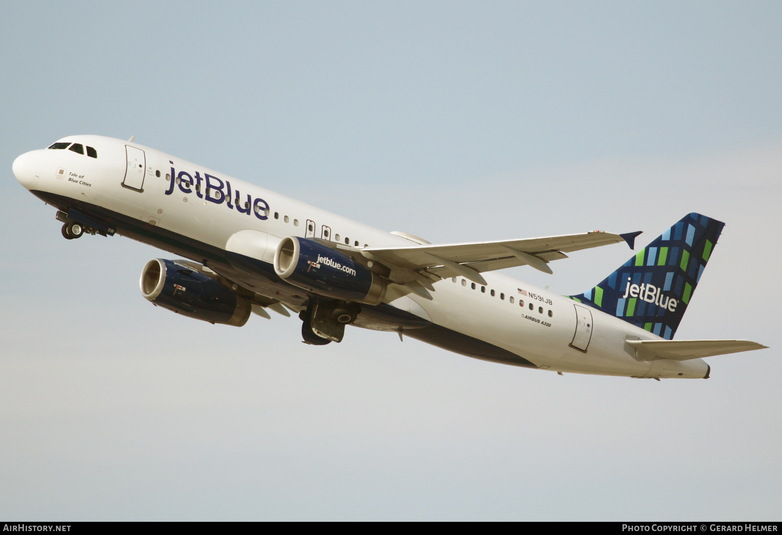 Aircraft Photo of N591JB | Airbus A320-232 | JetBlue Airways | AirHistory.net #136277