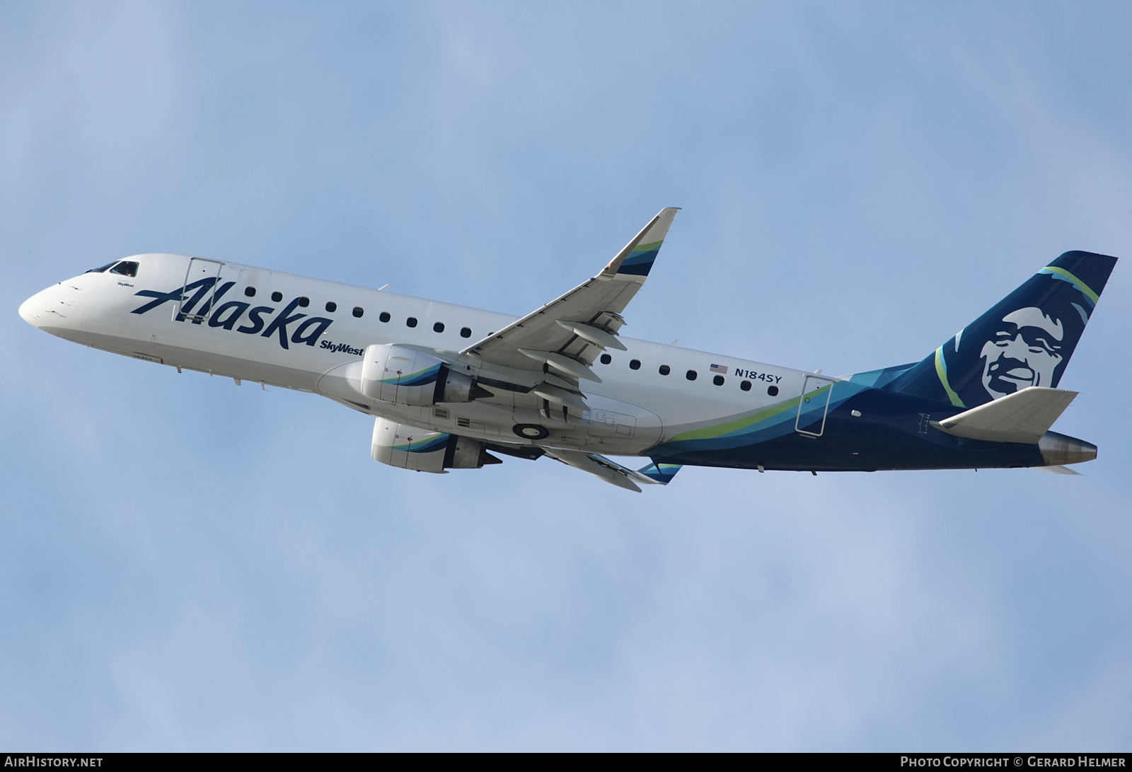 Aircraft Photo of N184SY | Embraer 175LR (ERJ-170-200LR) | Alaska Airlines | AirHistory.net #136289