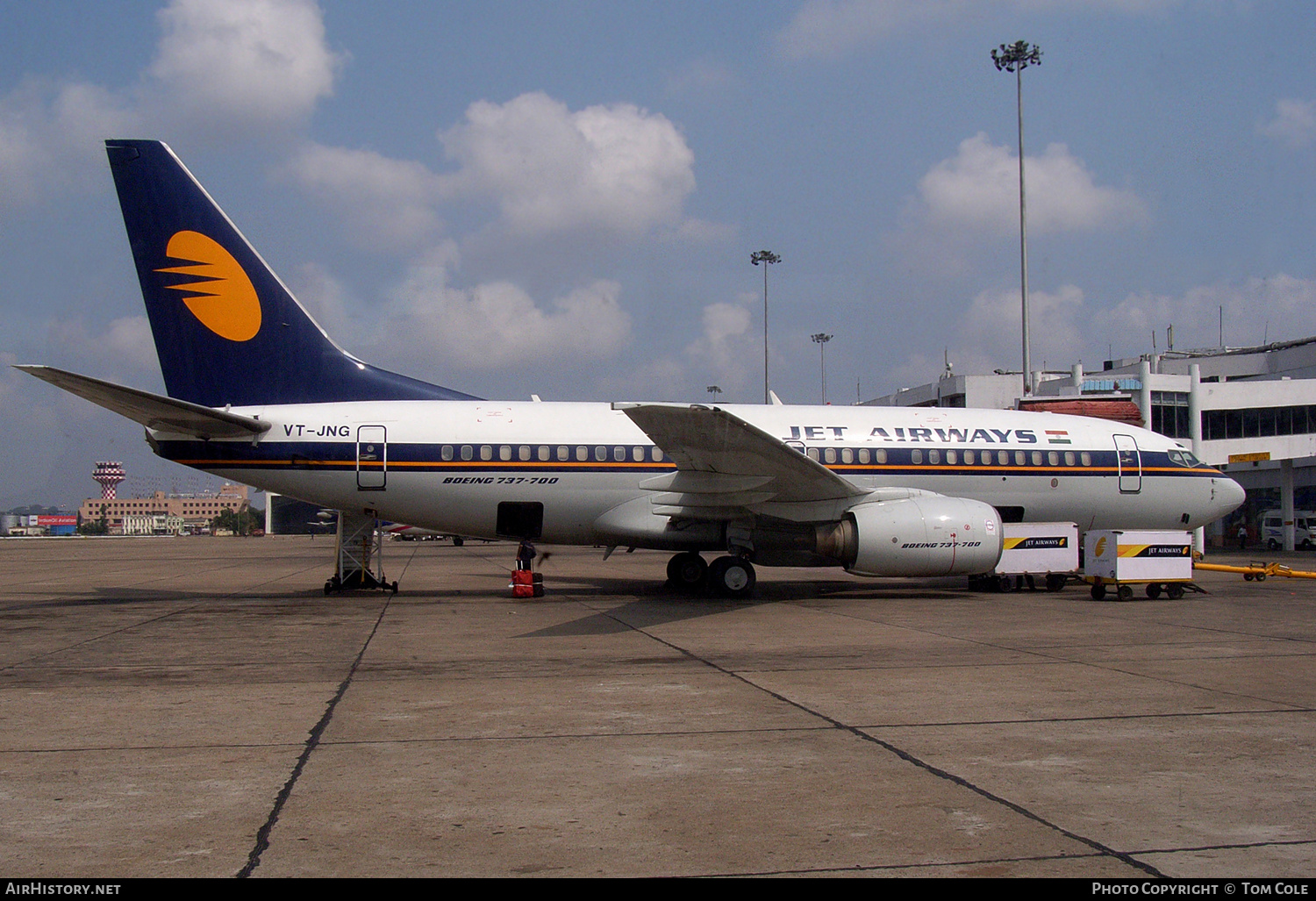 Aircraft Photo of VT-JNG | Boeing 737-71Q | Jet Airways | AirHistory.net #136305