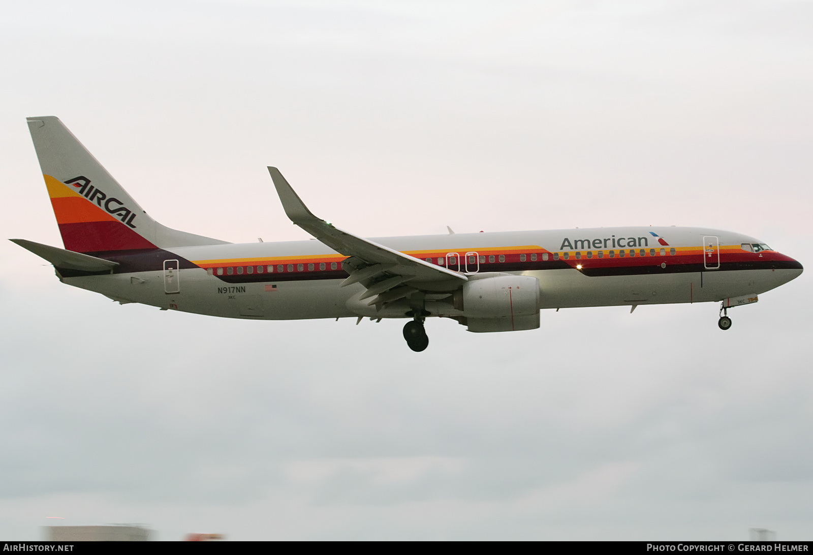 Aircraft Photo of N917NN | Boeing 737-823 | American Airlines | AirCal | AirHistory.net #136320