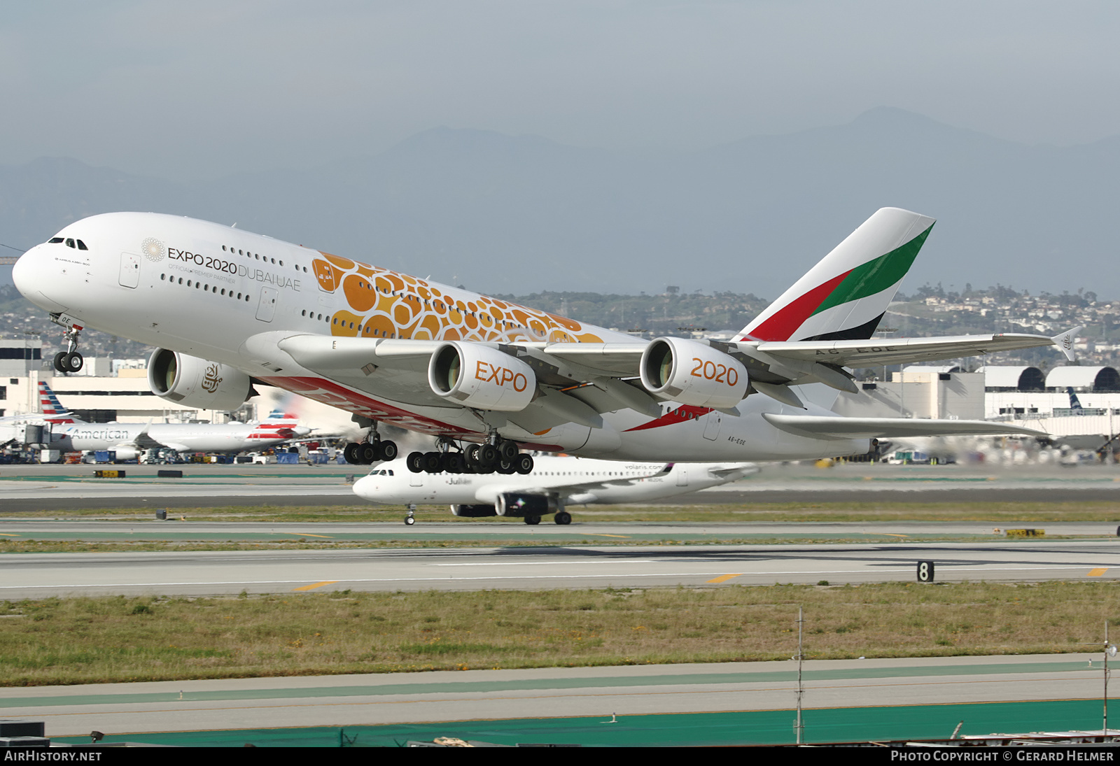 Aircraft Photo of A6-EOE | Airbus A380-861 | Emirates | AirHistory.net #136326