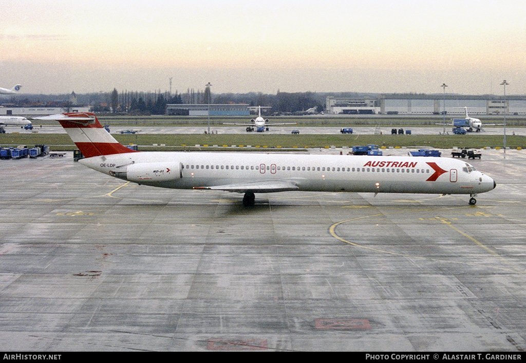 Aircraft Photo of OE-LDP | McDonnell Douglas MD-81 (DC-9-81) | Austrian Airlines | AirHistory.net #136331