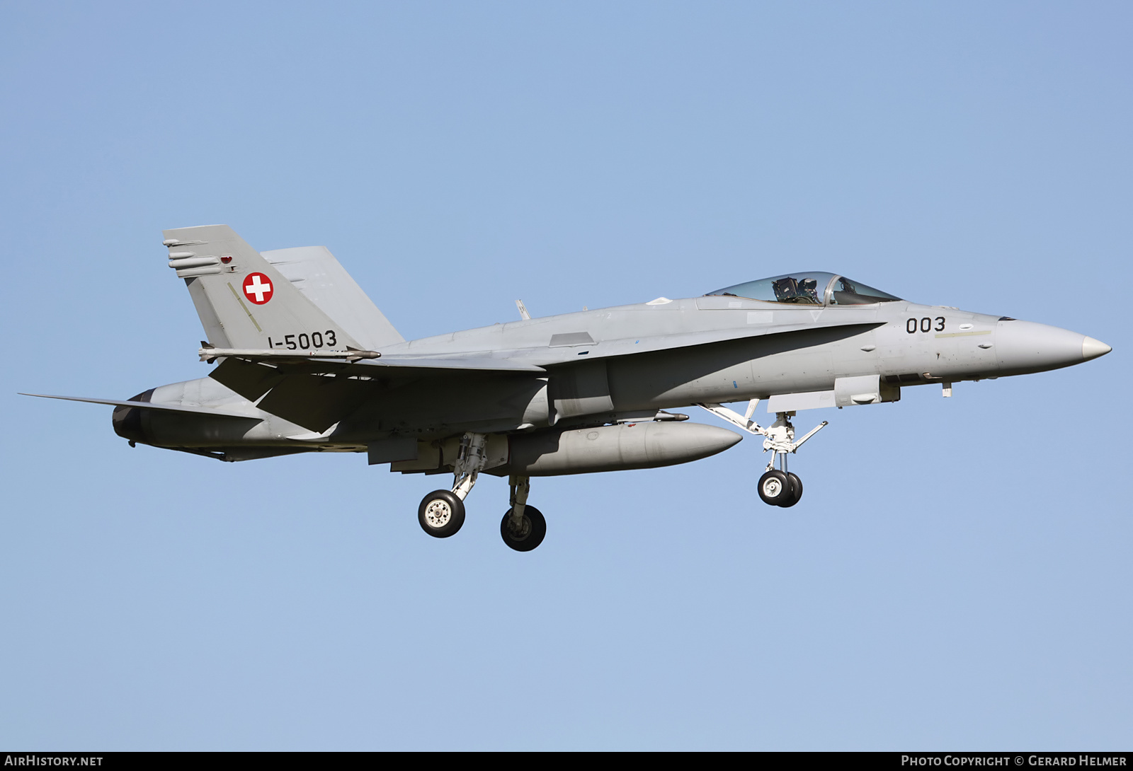 Aircraft Photo of J-5003 | McDonnell Douglas F/A-18C Hornet | Switzerland - Air Force | AirHistory.net #136355