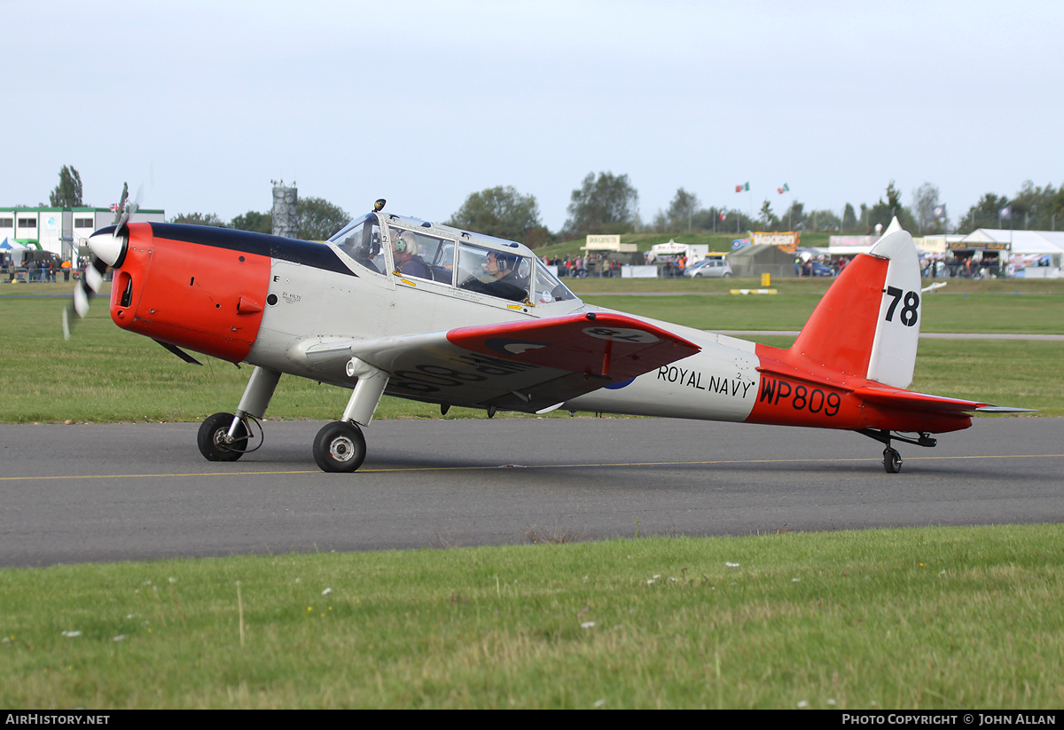 Aircraft Photo of G-BVTX / WP809 | De Havilland DHC-1 Chipmunk Mk22A | UK - Navy | AirHistory.net #136371
