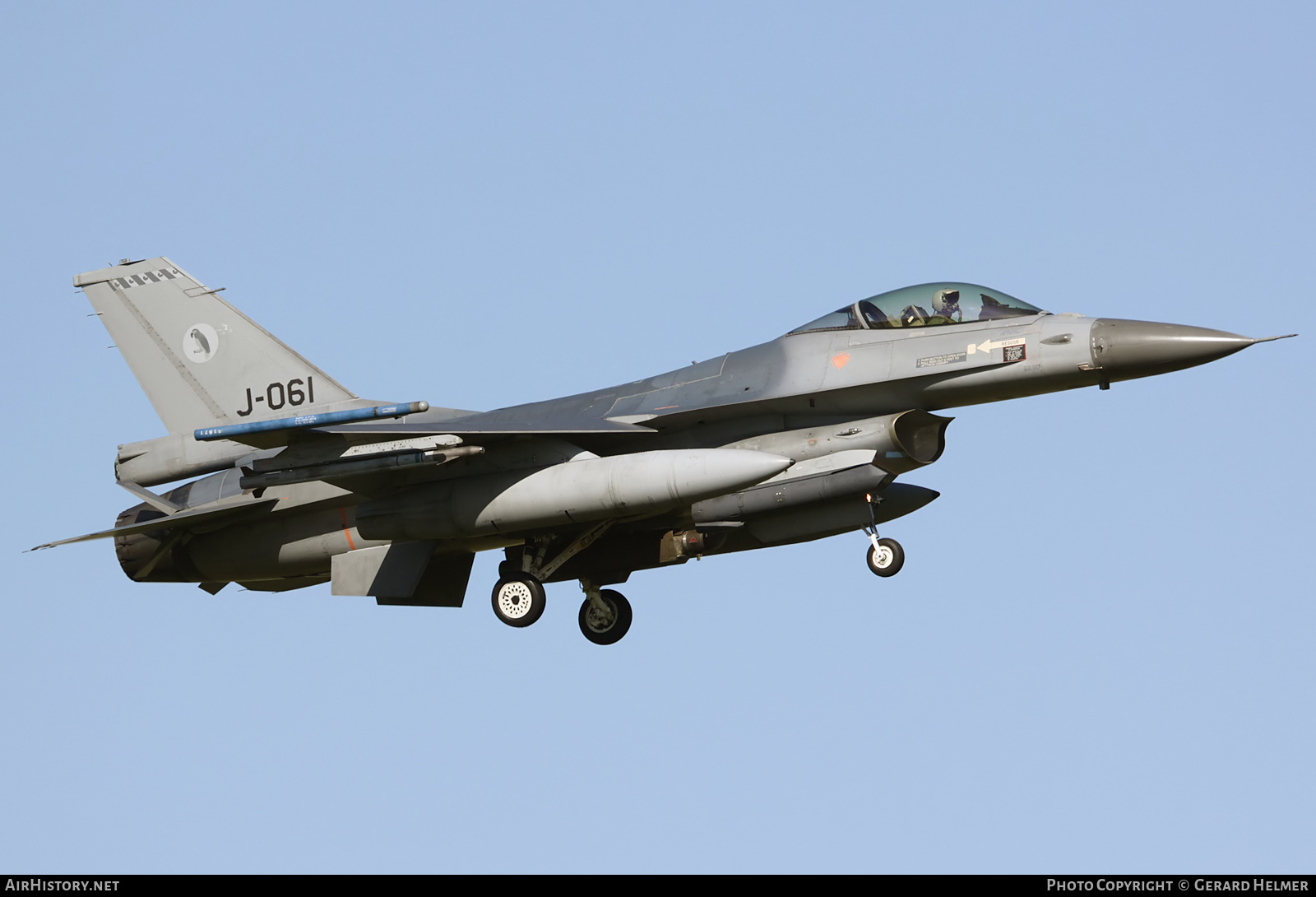 Aircraft Photo of J-061 | General Dynamics F-16AM Fighting Falcon | Netherlands - Air Force | AirHistory.net #136378