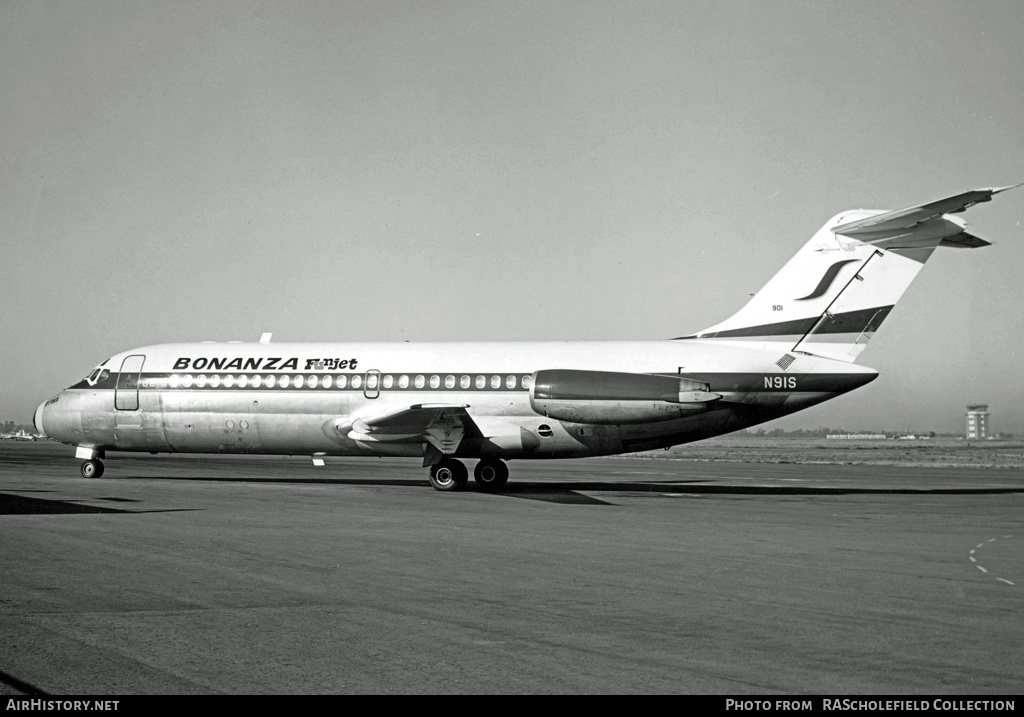 Aircraft Photo of N91S | McDonnell Douglas DC-9-15 | Bonanza Air Lines | AirHistory.net #136422