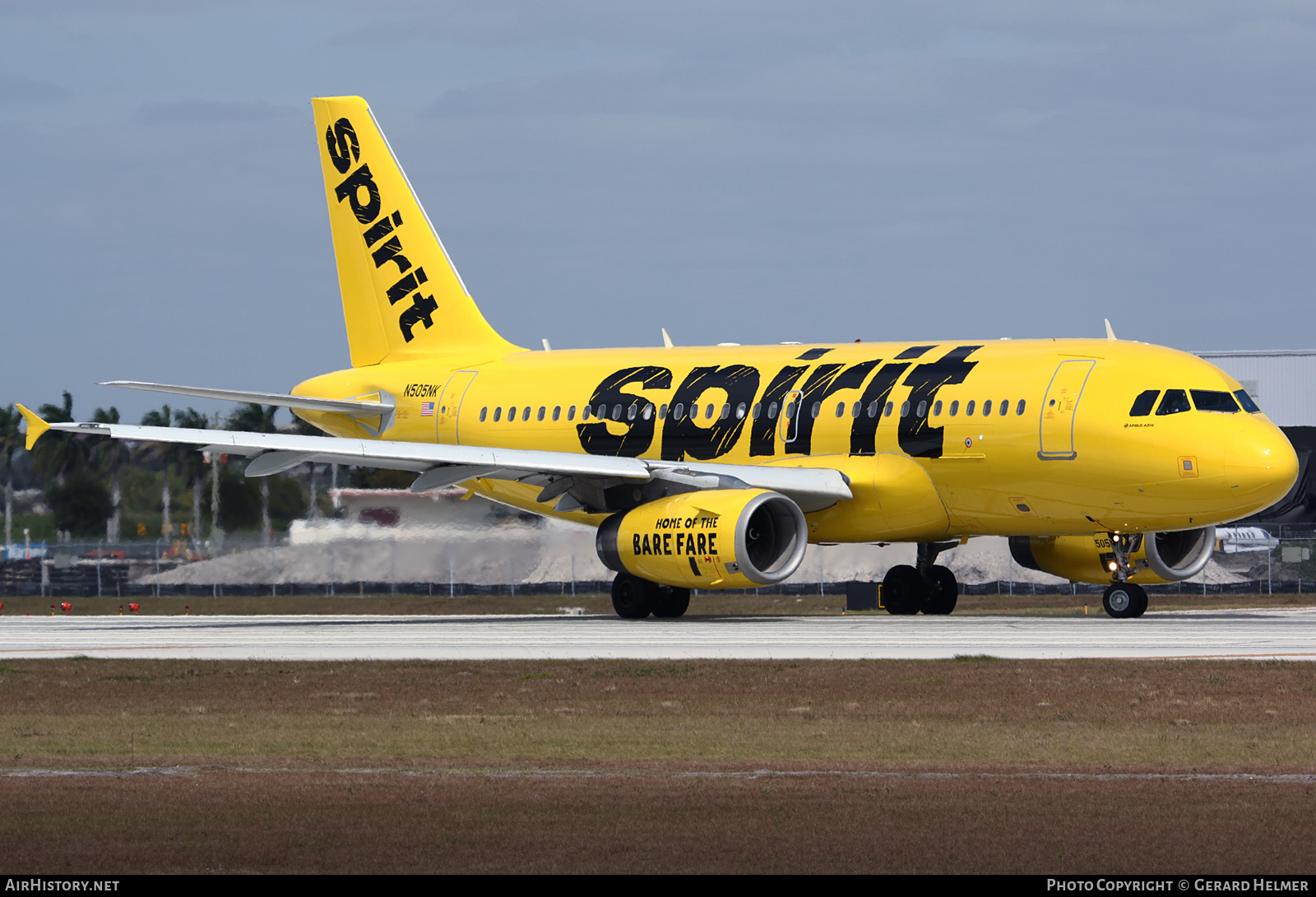 Aircraft Photo of N505NK | Airbus A319-132 | Spirit Airlines | AirHistory.net #136463