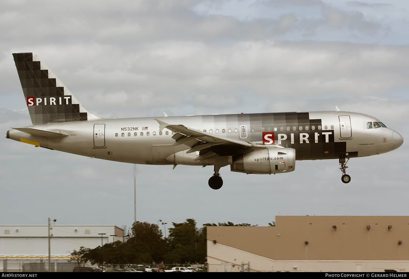 Aircraft Photo of N532NK | Airbus A319-132 | Spirit Airlines | AirHistory.net #136479