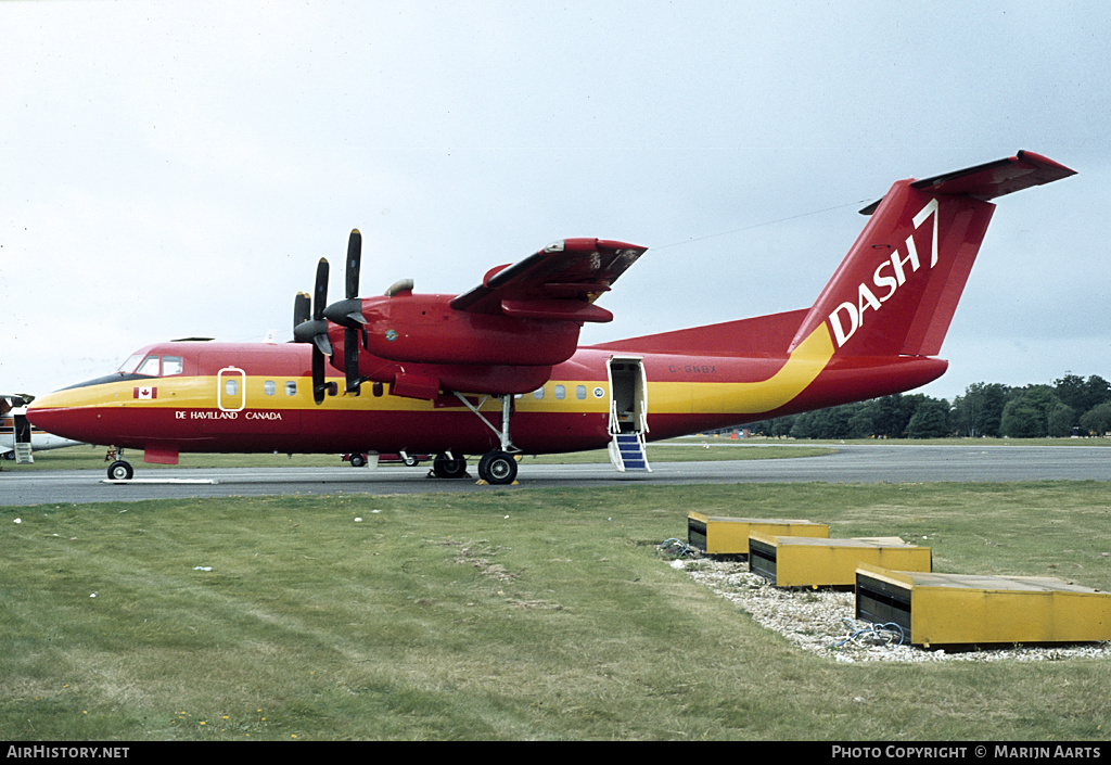 Aircraft Photo of C-GNBX | De Havilland Canada DHC-7-100 Dash 7 | De Havilland Canada | AirHistory.net #136486