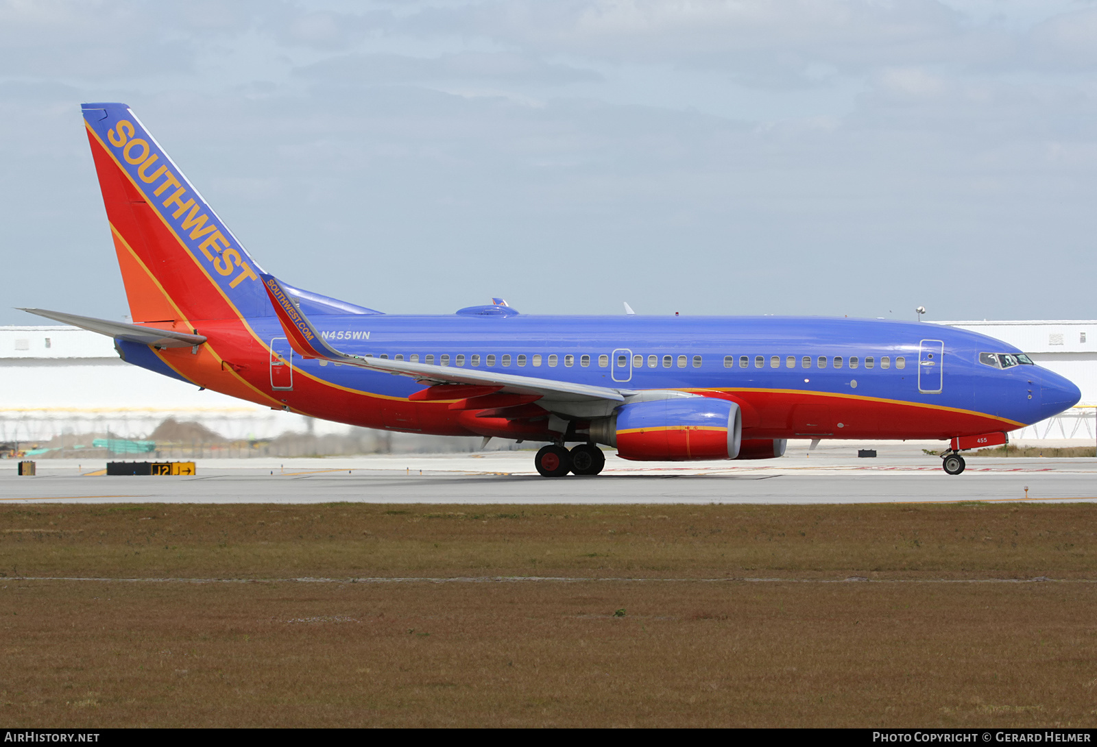 Aircraft Photo of N455WN | Boeing 737-7H4 | Southwest Airlines | AirHistory.net #136496