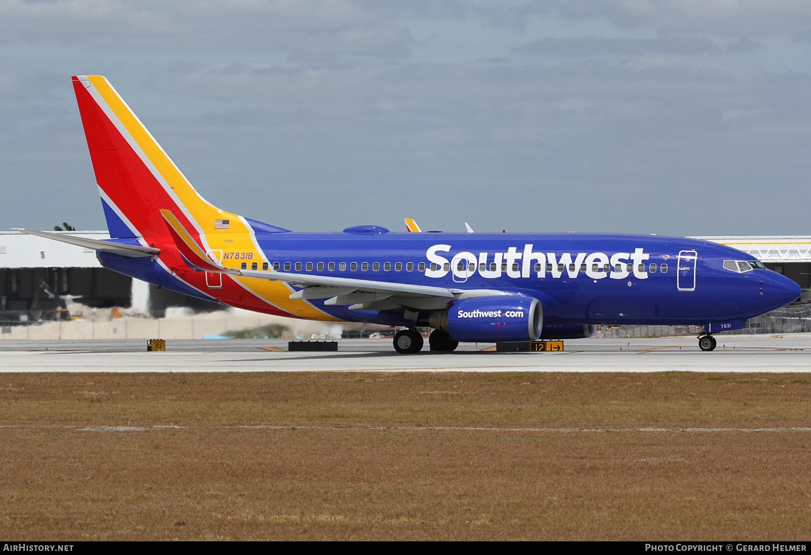 Aircraft Photo of N7831B | Boeing 737-7CT | Southwest Airlines | AirHistory.net #136502