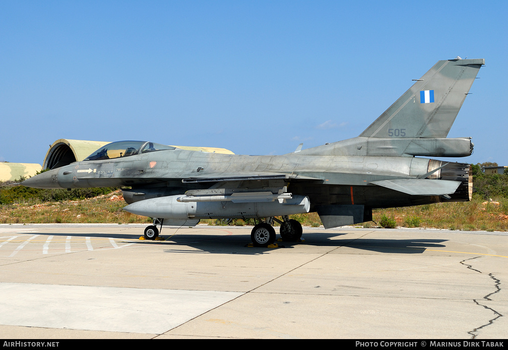 Aircraft Photo of 505 | Lockheed Martin F-16CJ Fighting Falcon | Greece - Air Force | AirHistory.net #136524