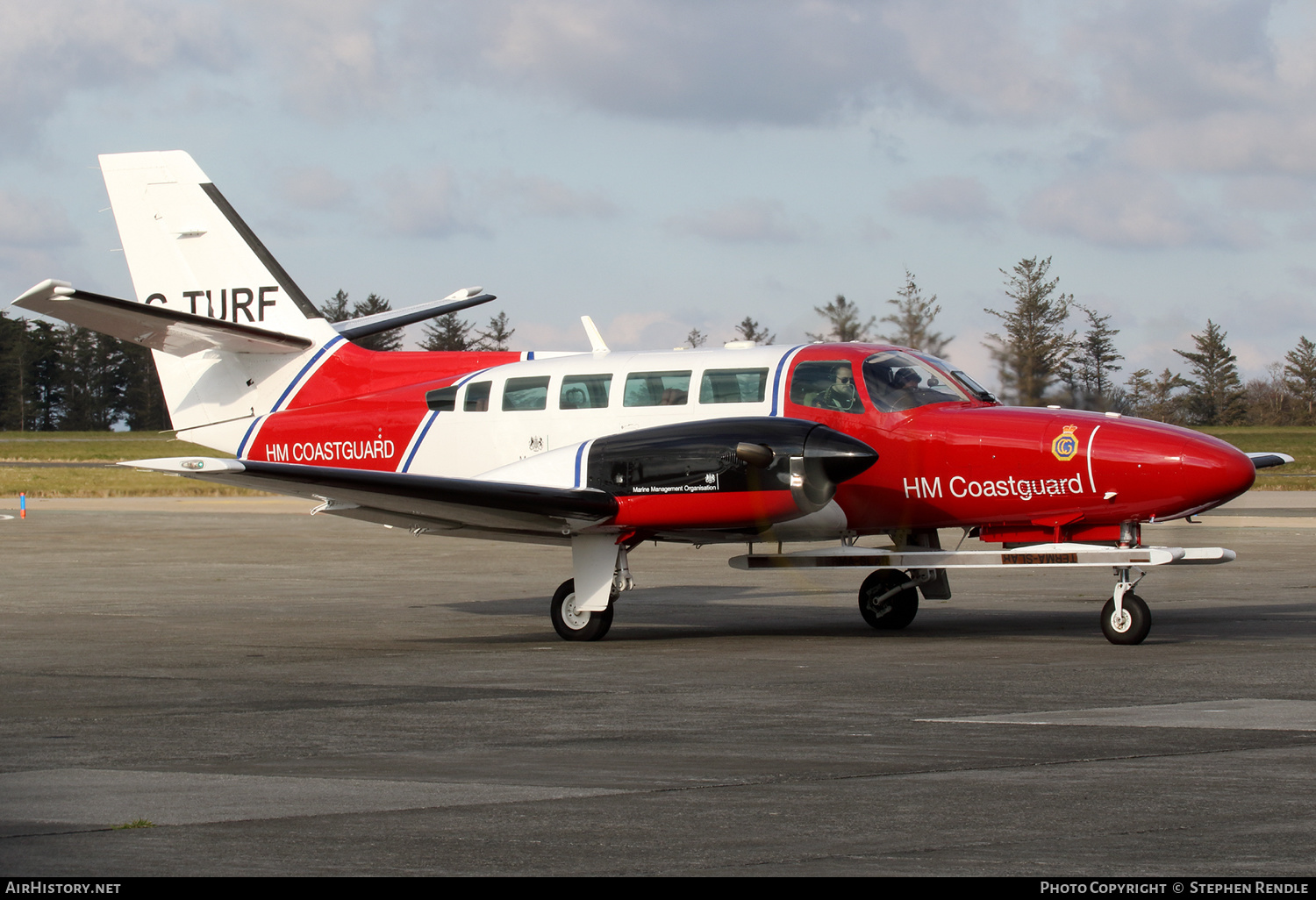 Aircraft Photo of G-TURF | Reims F406 Caravan II | HM Coastguard | AirHistory.net #136547