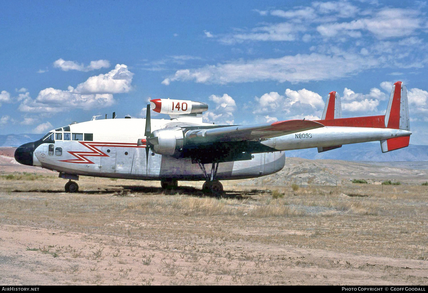 Aircraft Photo of N8093 | Fairchild C-119G(AT) Flying Boxcar | Hawkins & Powers Aviation | AirHistory.net #136571