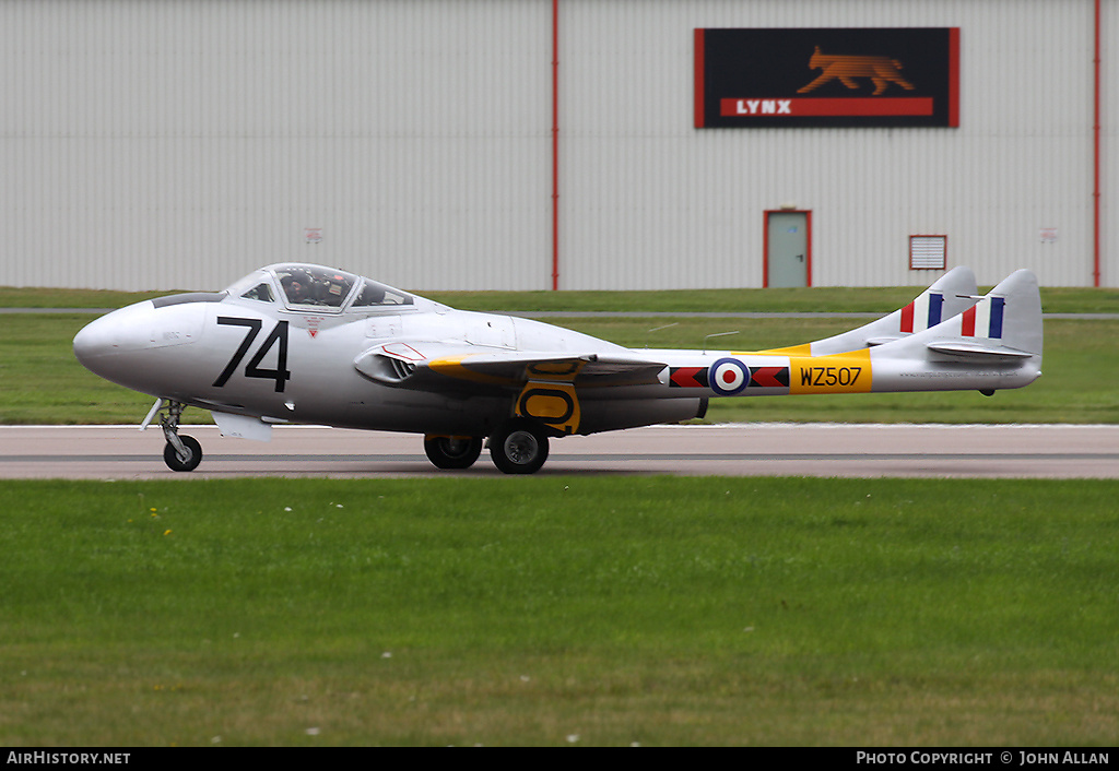 Aircraft Photo of G-VTII / WZ507 | De Havilland D.H. 115 Vampire T11 | UK - Air Force | AirHistory.net #136641