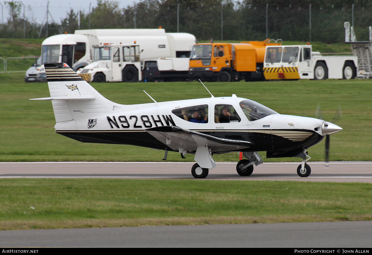 Aircraft Photo of N928HW | Commander 115 | AirHistory.net #136652