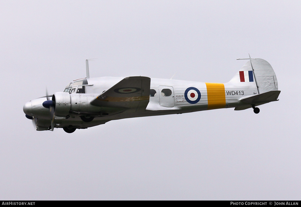 Aircraft Photo of G-VROE / WD413 | Avro 652A Anson T21 | UK - Air Force | AirHistory.net #136670