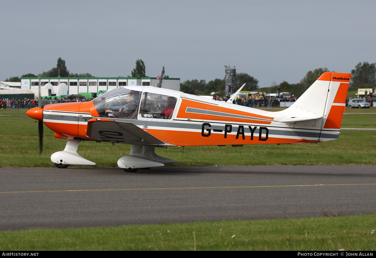 Aircraft Photo of G-PAYD | Robin DR-400-180 | AirHistory.net #136674