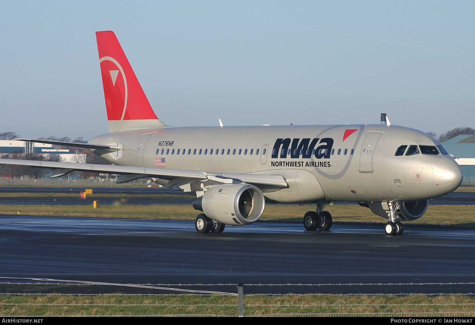 Aircraft Photo of N376NB | Airbus A319-114 | Northwest Airlines | AirHistory.net #136698