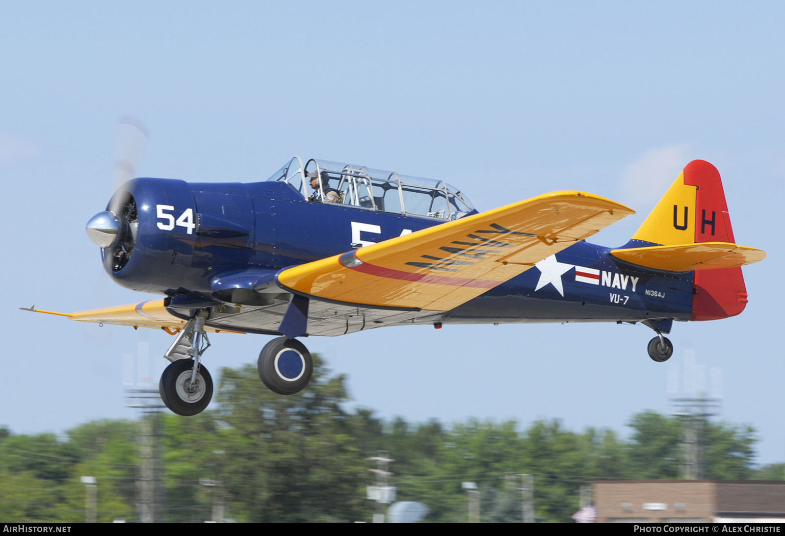 Aircraft Photo of N1364J | North American T-6G Texan | USA - Navy | AirHistory.net #136705