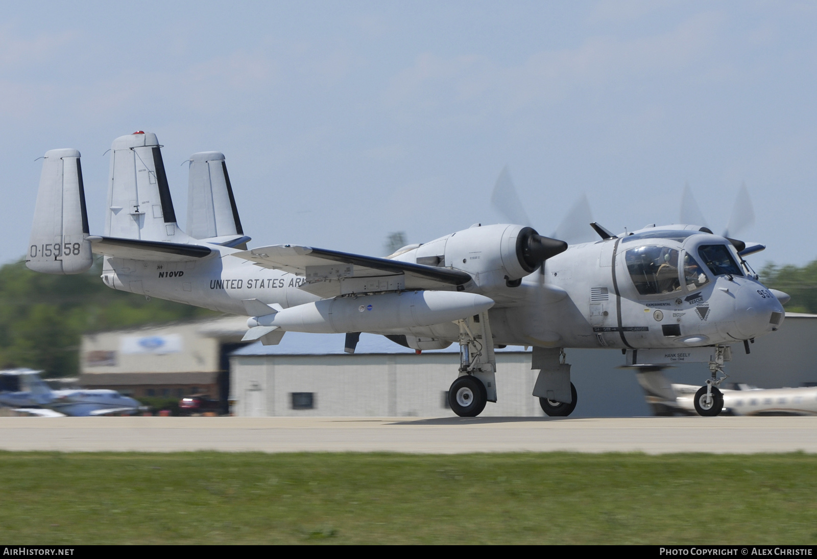 Aircraft Photo of N10VD / 0-15958 | Grumman OV-1D Mohawk | Commemorative Air Force | USA - Army | AirHistory.net #136712