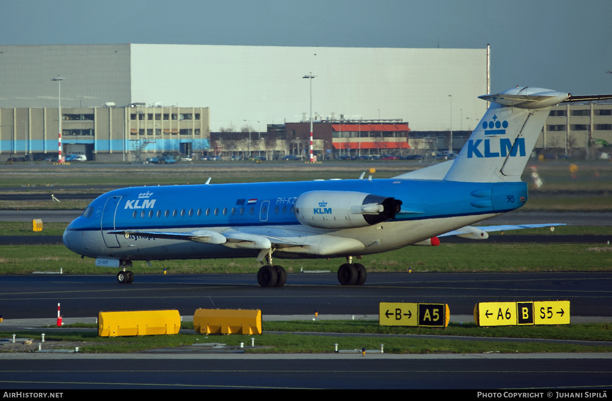 Aircraft Photo of PH-KZI | Fokker 70 (F28-0070) | KLM Cityhopper | AirHistory.net #136753