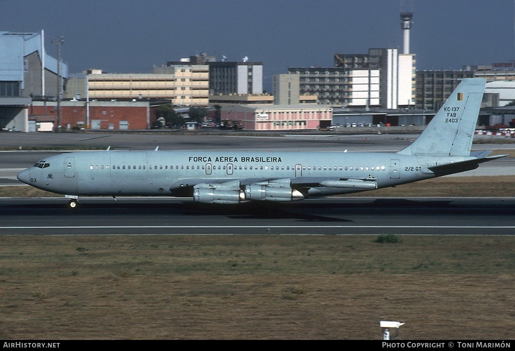 Aircraft Photo of 2403 | Boeing KC-137 (707-300C) | Brazil - Air Force | AirHistory.net #136766