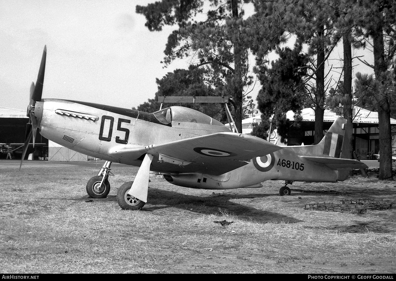 Aircraft Photo of A68-105 | Commonwealth CA-18 Mustang 21 (P-51D) | Australia - Air Force | AirHistory.net #136835