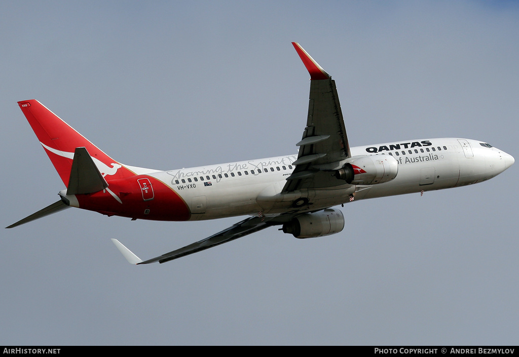 Aircraft Photo of VH-VXO | Boeing 737-838 | Qantas | AirHistory.net #136840