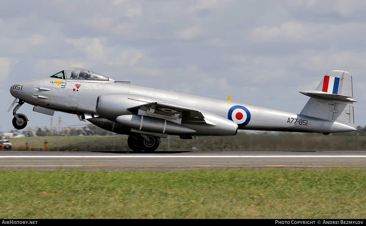 Aircraft Photo of VH-MBX / A77-851 | Gloster Meteor F8 | Australia - Air Force | AirHistory.net #136852