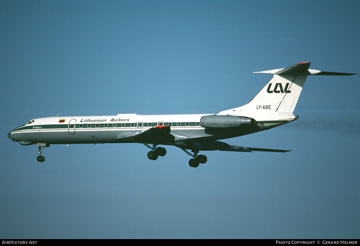 Aircraft Photo of LY-ABE | Tupolev Tu-134A-3 | Lithuanian Airlines | AirHistory.net #136897