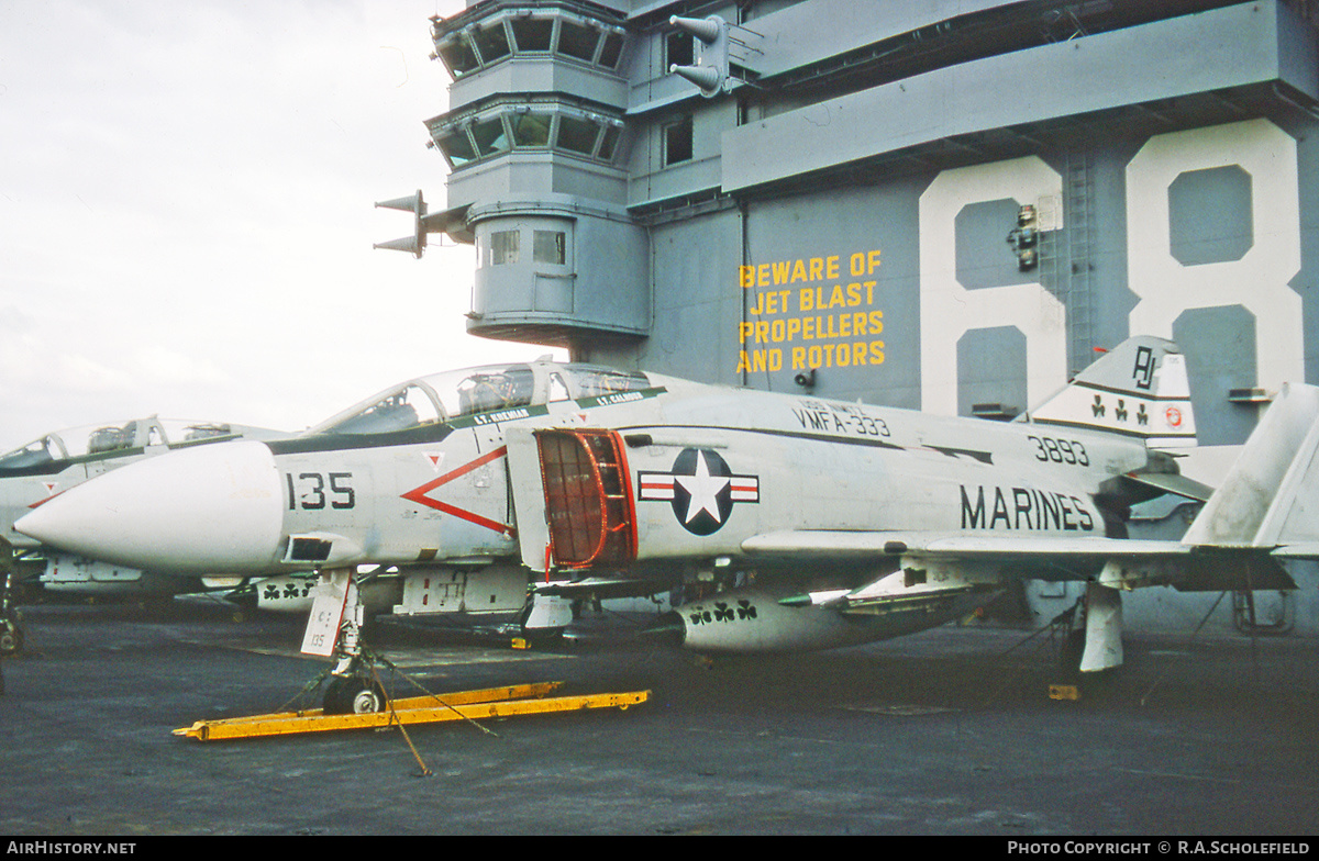 Aircraft Photo of 153893 | McDonnell F-4J Phantom II | USA - Marines | AirHistory.net #136947