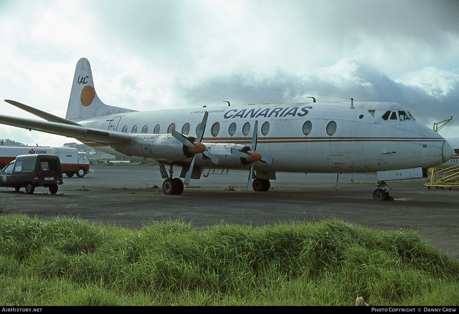 Aircraft Photo of EC-DYC | Vickers 806 Viscount | Líneas Aéreas Canarias - LAC | AirHistory.net #136951