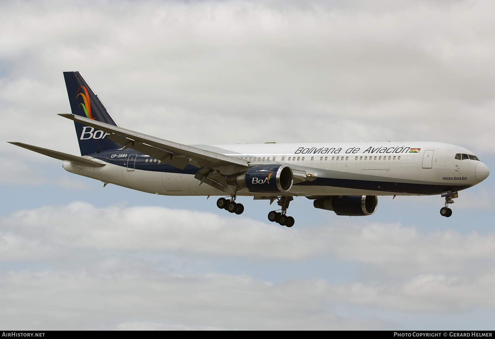 Aircraft Photo of CP-2880 | Boeing 767-33A/ER | Boliviana de Aviación - BoA | AirHistory.net #136980