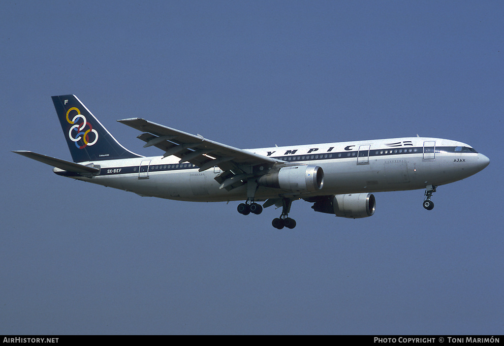 Aircraft Photo of SX-BEF | Airbus A300B4-103 | Olympic | AirHistory.net #136995