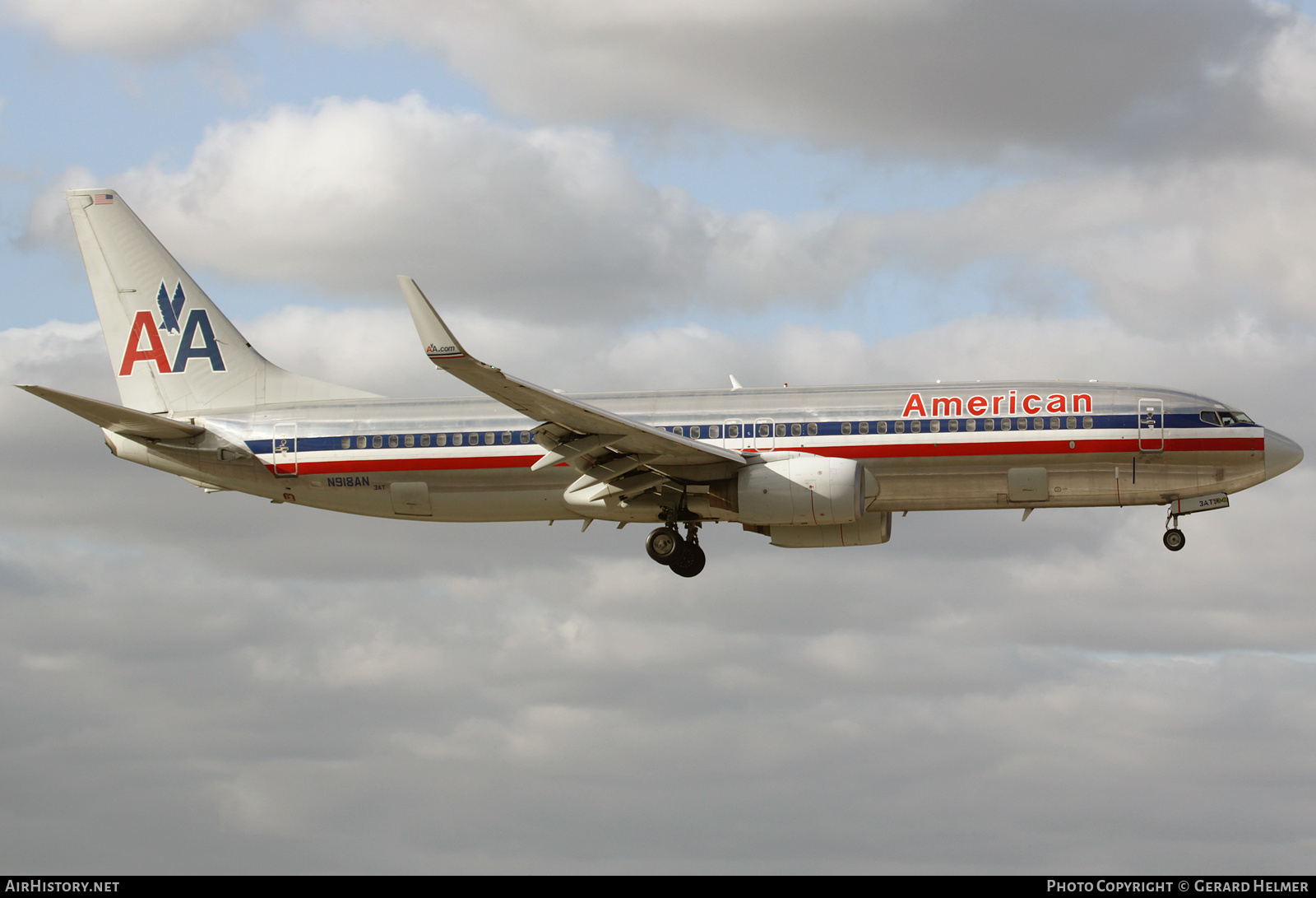 Aircraft Photo of N918AN | Boeing 737-823 | American Airlines | AirHistory.net #137006