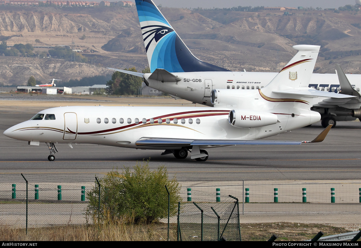 Aircraft Photo of M-EDIA | Dassault Falcon 7X | Media Aviation | AirHistory.net #137017