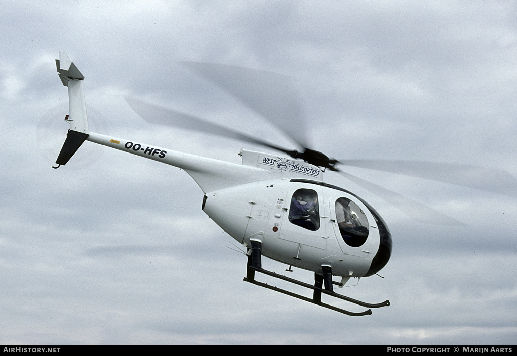 Aircraft Photo of OO-HFS | Hughes 500D (369D) | West Helicopters | AirHistory.net #137025