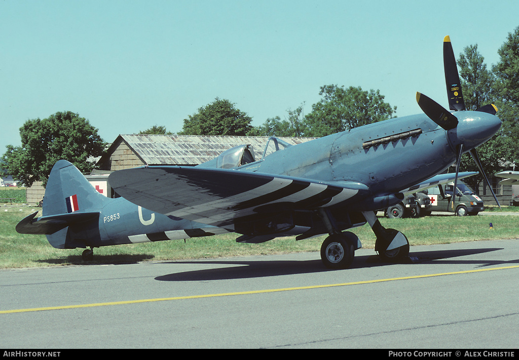 Aircraft Photo of PS853 | Supermarine 389 Spitfire PR19 | UK - Air Force | AirHistory.net #137145