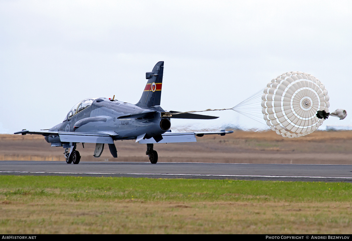 Aircraft Photo of A27-31 | BAE Systems Hawk 127 | Australia - Air Force | AirHistory.net #137185