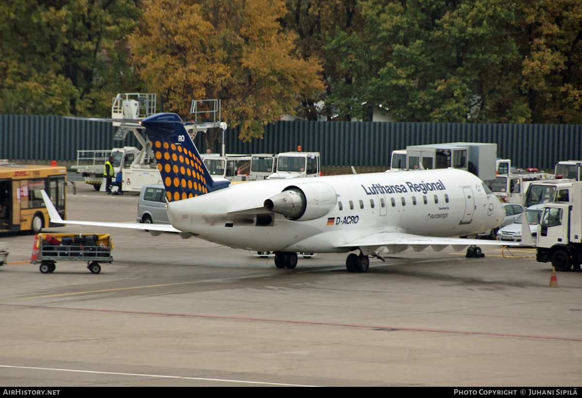 Aircraft Photo of D-ACRO | Bombardier CRJ-200LR (CL-600-2B19) | Lufthansa Regional | AirHistory.net #137250