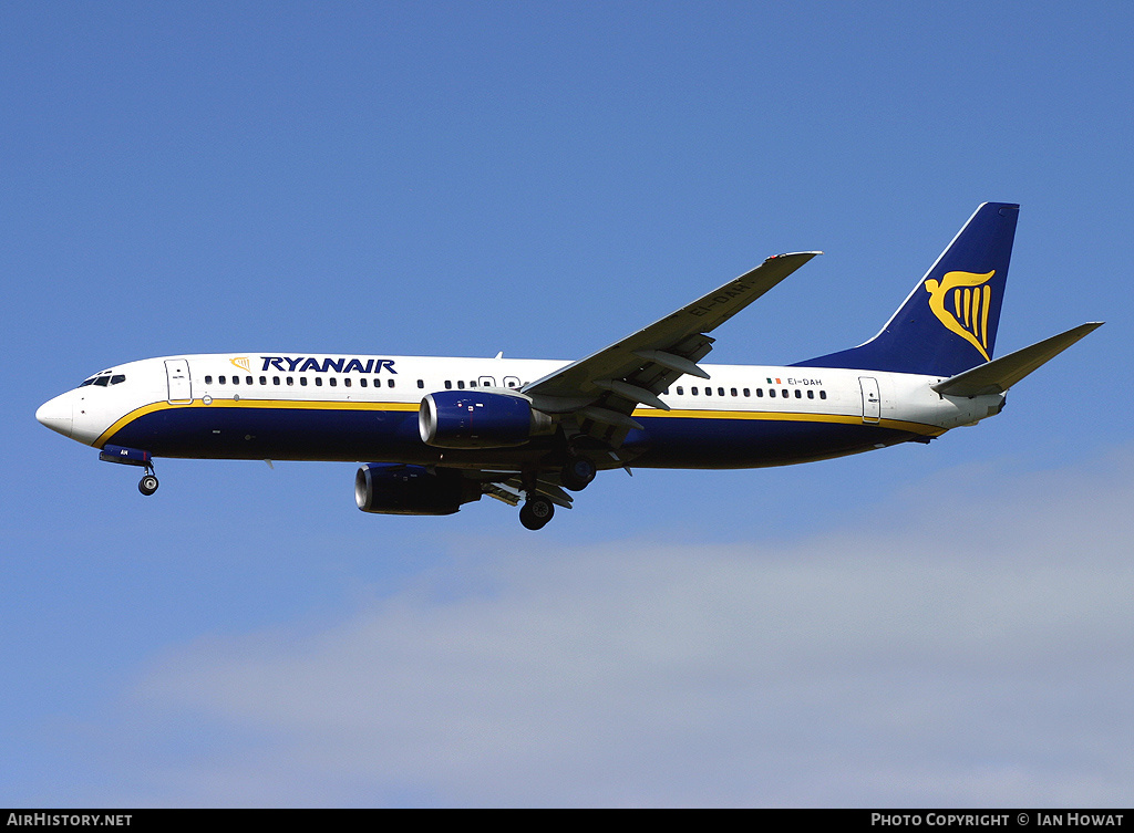 Aircraft Photo of EI-DAH | Boeing 737-8AS | Ryanair | AirHistory.net #137266