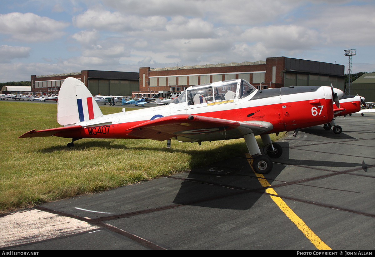 Aircraft Photo of G-BWMX / WG407 | De Havilland Canada DHC-1 Chipmunk Mk22 | UK - Air Force | AirHistory.net #137331