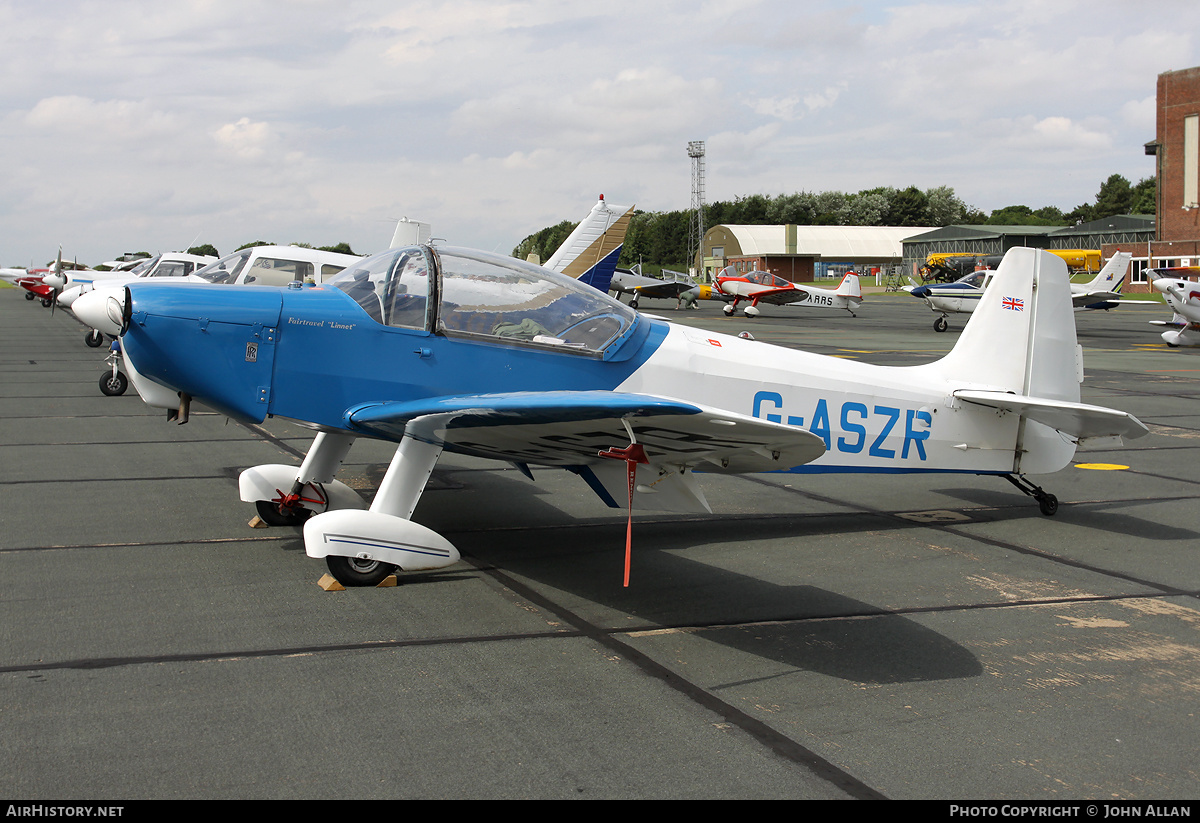 Aircraft Photo of G-ASZR | Fairtravel Linnet 2 | AirHistory.net #137449