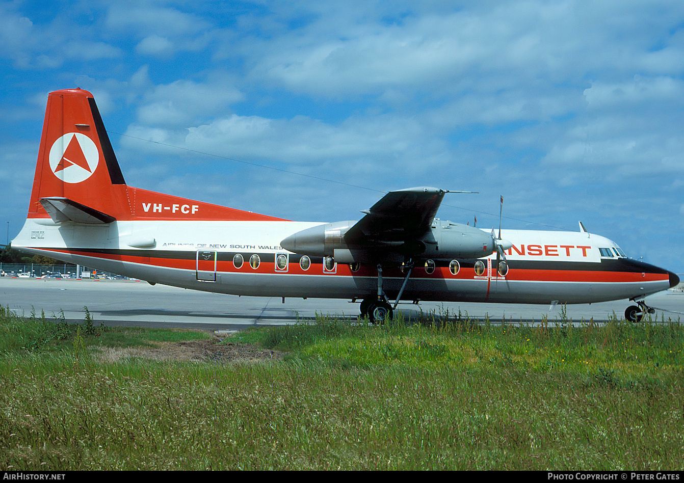 Aircraft Photo of VH-FCF | Fokker F27-500F Friendship | Ansett Airlines of New South Wales | AirHistory.net #137467